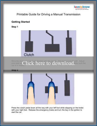 Image result for How to Drive a Manual Car Diagram