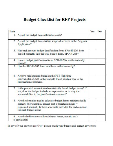 Image result for Budget Execution Checklist Form