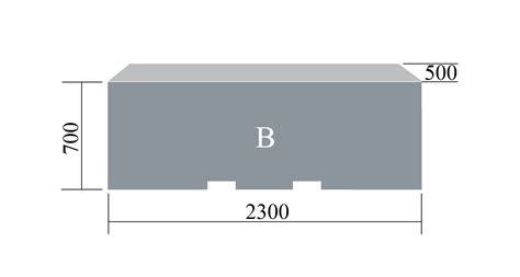 Toradh íomhá ar Rectangular Block with Dimensions