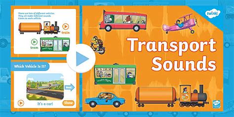 Image result for Transport Vehicles for Kids Sounds