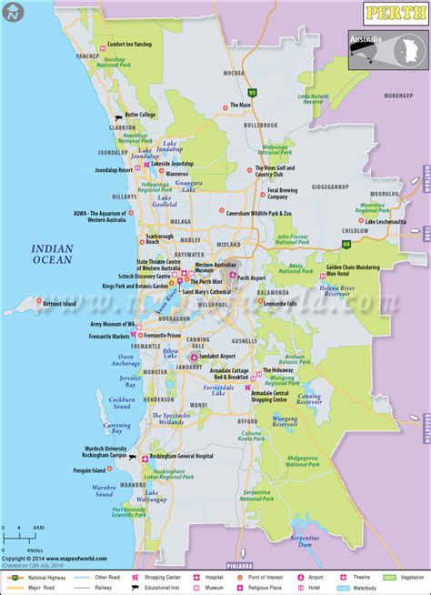 Perth Metropolitan Area Map に対する画像結果