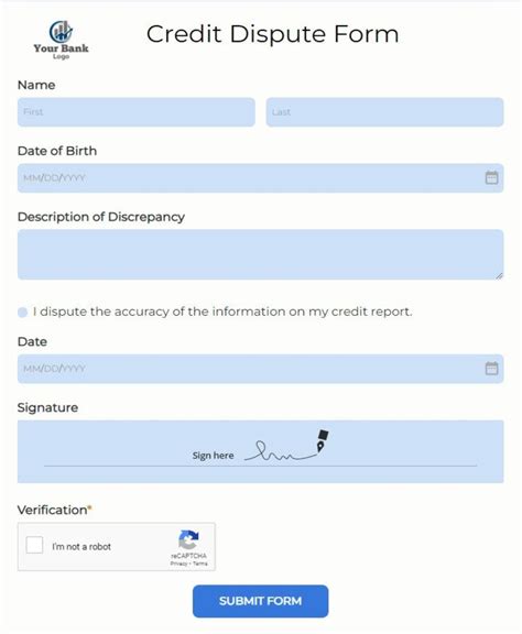 Image result for Blank DocMagic Credit Inquiry Form