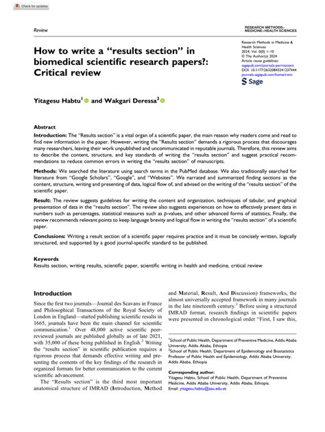 Image result for Scientific Research Paper Example