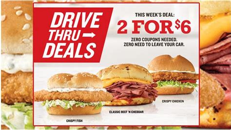 Delicious 2 for $6 Drive-Thru Deal at Arby's