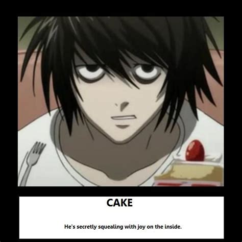 Image result for L Death Note Eating Cake