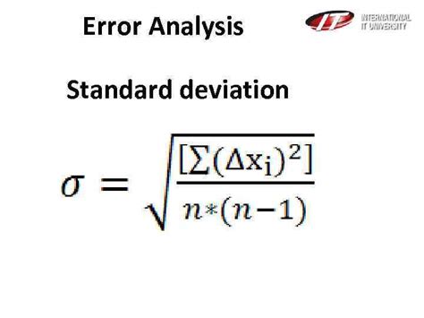 תוצאת תמונה עבור Error Analysis Formula