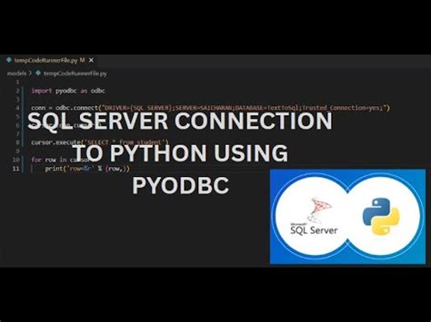 Image result for How to Connect Python to SQL Server Using Pyodbc in Tamil