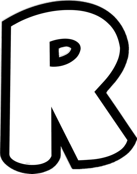 Image result for Printable Bubble Letter R