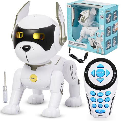 Amazon.com: Top Race Robot Dog - Remote Controlled Interactive Robot ...