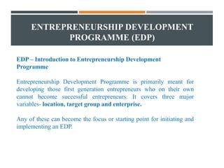 Image result for Enterpreneurial Development Program EDP Ai Images Objectives