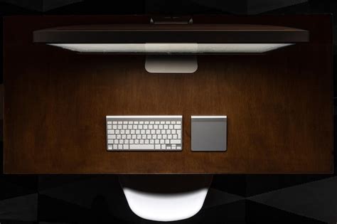 Toradh íomhá ar Computer Table Top View