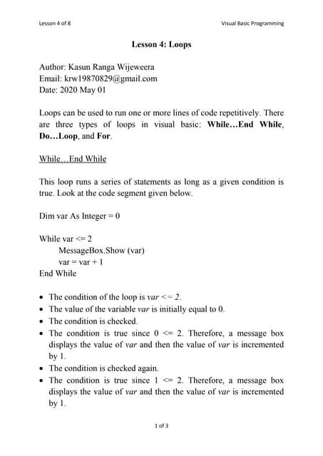 Image result for Visual Basic Loops
