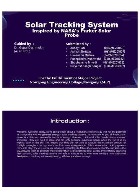 Solar Tracking Sysytem Final | PDF