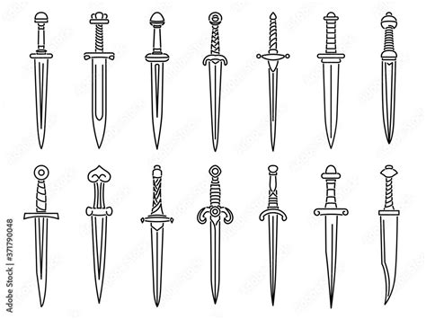 نتيجة الصورة لـ Simple Small Dagger Drawing