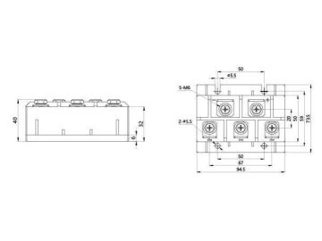 Toradh íomhá ar Three-Phase Diode Module
