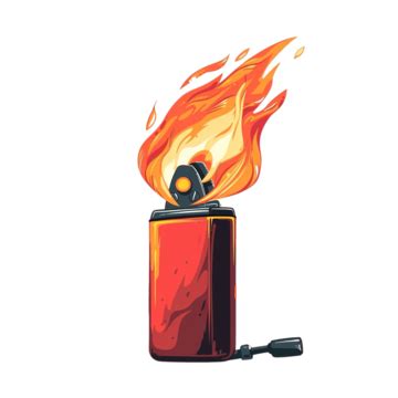 Toradh íomhá ar Fire Spark in Lighter PNG