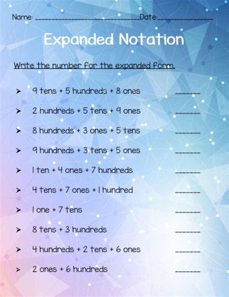 Image result for Expanded Form and Equivalent Representation Worksheets