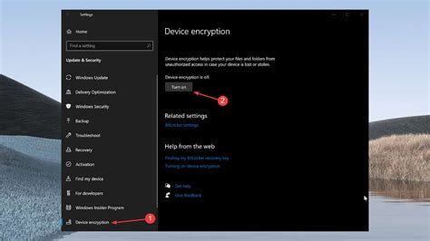 Toradh íomhá ar Device Encryption Settings FR