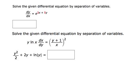 Image result for Separating Variables Differential Equations