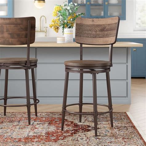 Image result for Countertop Bar Stools Swivel Rustic