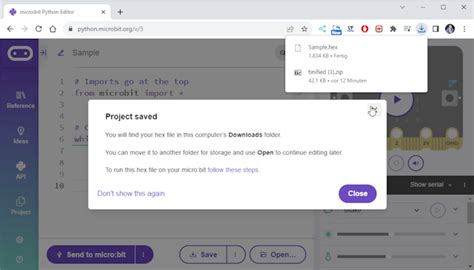 Toradh íomhá ar Micro Bit Programmierung