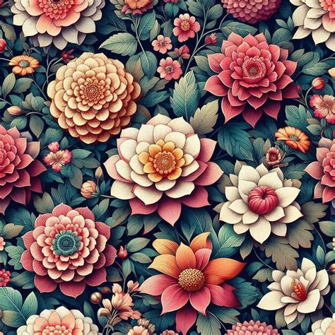 Image result for Colorful Flowers Seamless Pattern