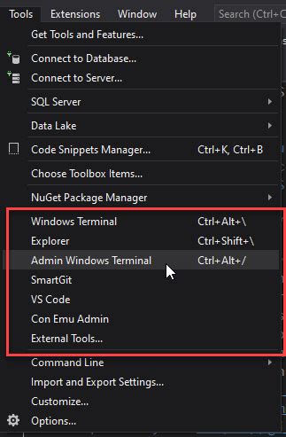 Image result for Menu in Visual Studio