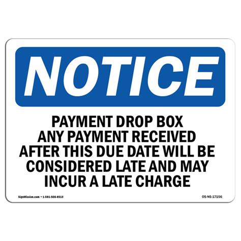 Image result for Payment Drop Off Box Sign