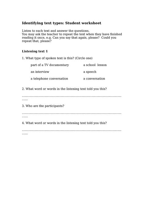 Image result for Text Types Liveworksheet