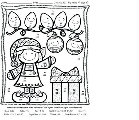 Subtraction Coloring Worksheets 3rd Grade に対する画像結果