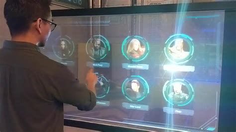 Stunning Interactive See-through Display - YouTube