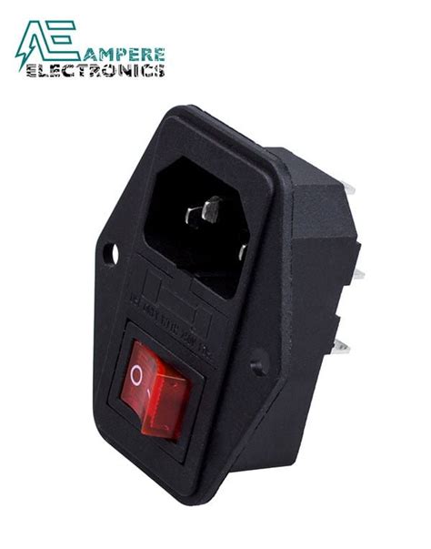 Image result for AC Power Connector with Fuse Box and Switch