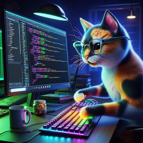 Image result for Cat Coding Blue Screen