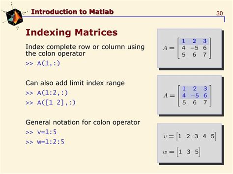 Image result for Indexing Variables MATLAB