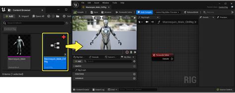 Toradh íomhá ar Unreal Engine Control Rig Rotation Split