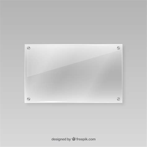 Toradh íomhá ar Free Vector Glass Frame in Realistic Style