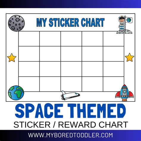 Space Sticker / Reward Chart – My Bored Toddler