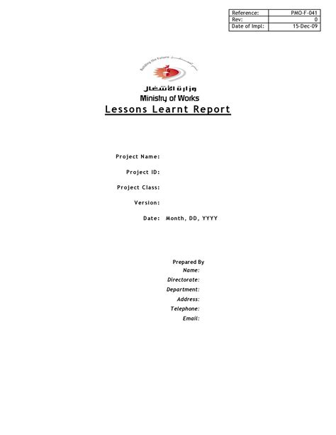 Image result for Lessons Learned Log Template for Social Programs