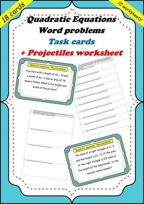 Bildergebnis für Quadratic Word Problems Formuka