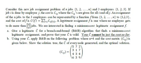 Afbeeldingsresultaten voor Job Assignment Problem Question in Graph