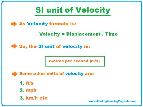 What is Velocity? Definition, SI Unit, Examples & Applications - The ...