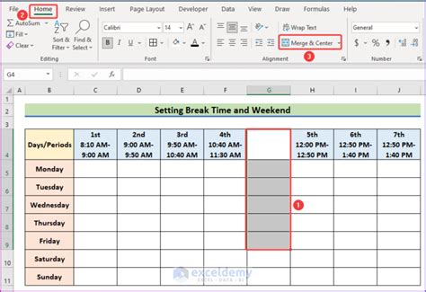 Image result for Time Table Format Excel