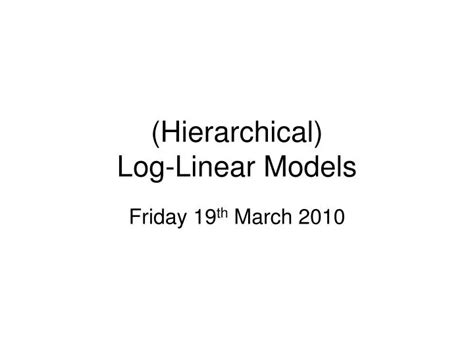 Image result for 3-Way Log Linear Model