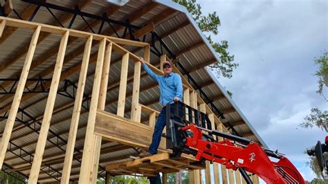 Image result for How to Frame in a Pole Barn