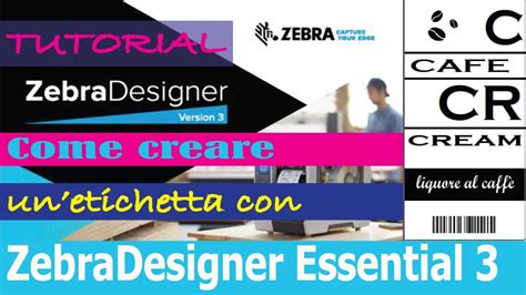 come creare un'etichetta con ZebraDesigner 3 Tutorial - YouTube