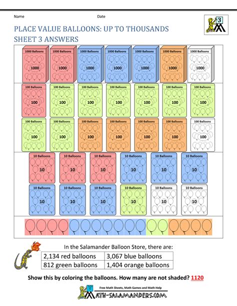 3rd Grade Math Activity Worksheets に対する画像結果