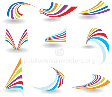 Abstract Logo Templates Set Free Vector