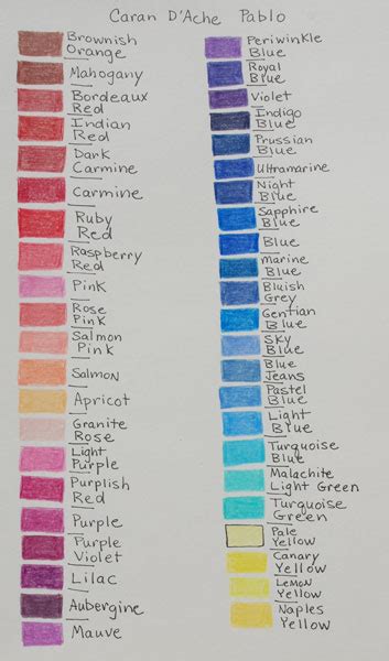 Image result for Colored Pencil Color Chart Blue