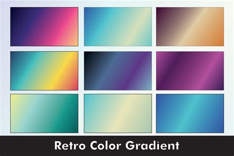 Retro Colorful Gradient Background 12646896 Vector Art at Vecteezy