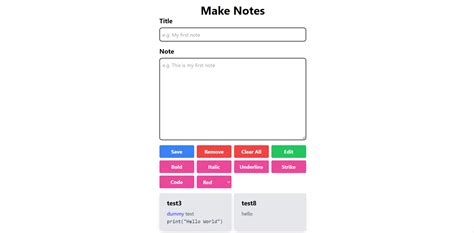 Toradh íomhá ar HTML Easy Notes